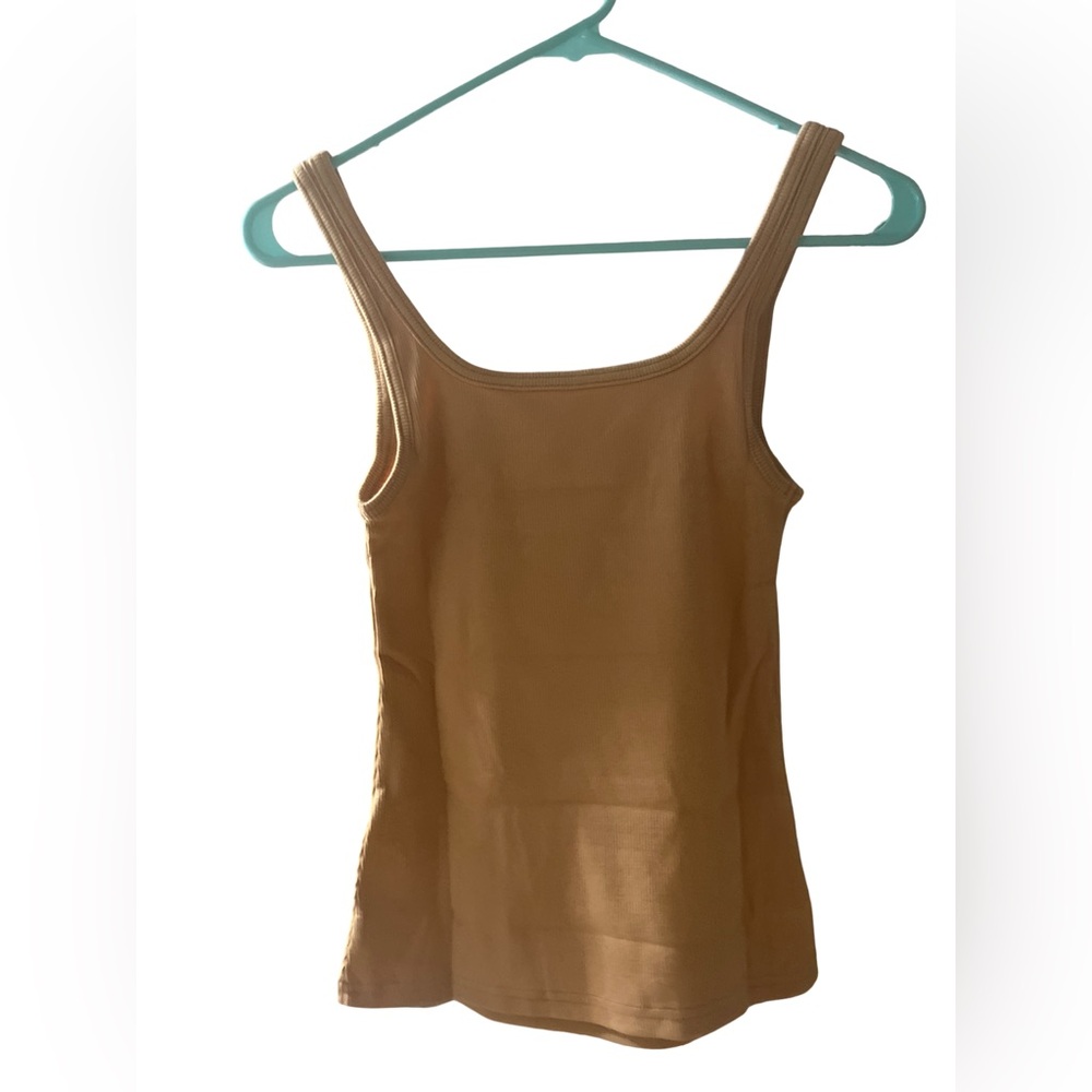 Pilcro Anthropologie NWOT Scoop-Neck Tank in Neutral Size XS - Picture 6 of 9